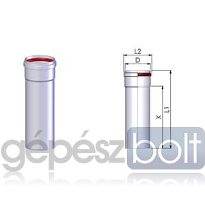 Tricox Alu cső 100mm hossz 250mm