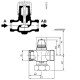 Siemens VVP45.40-25 2 járatú zónaszelep 2 1/4" -25