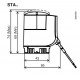 Siemens STA63 Termoelektromos szelepmozgató motor AC 24 V DC 0…10 V 