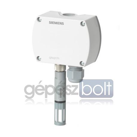 Siemens QFA3160 Kombinált teremérzékelő páratartalom és hőmérséklet érzékelő 2 x DC 0...10 V